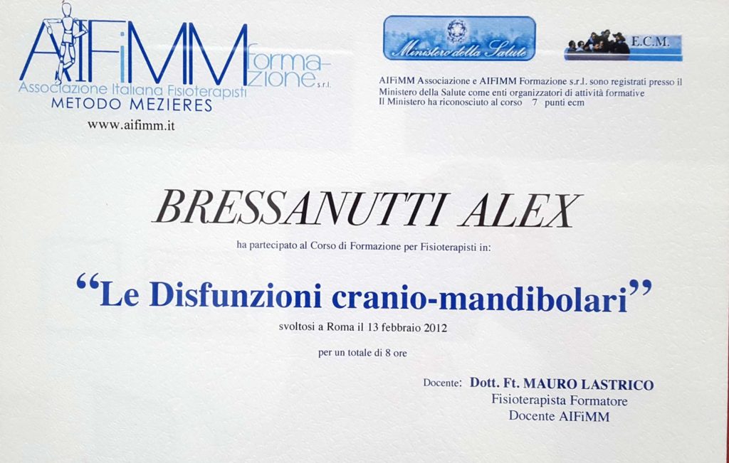 "Le Disfunzioni cranio-mandibolari"