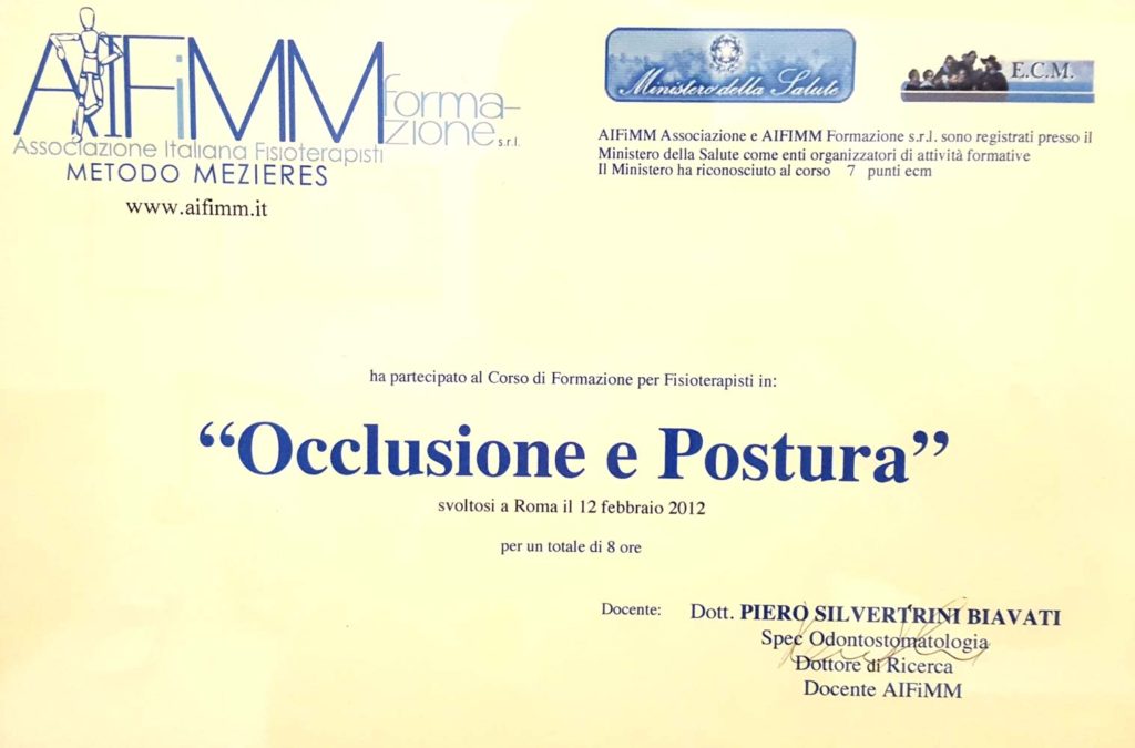 Attestato di parteciapzione
